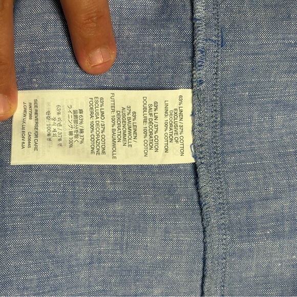 J. Crew Light Blue Tank Top,Size 2 - Picture 9 of 10